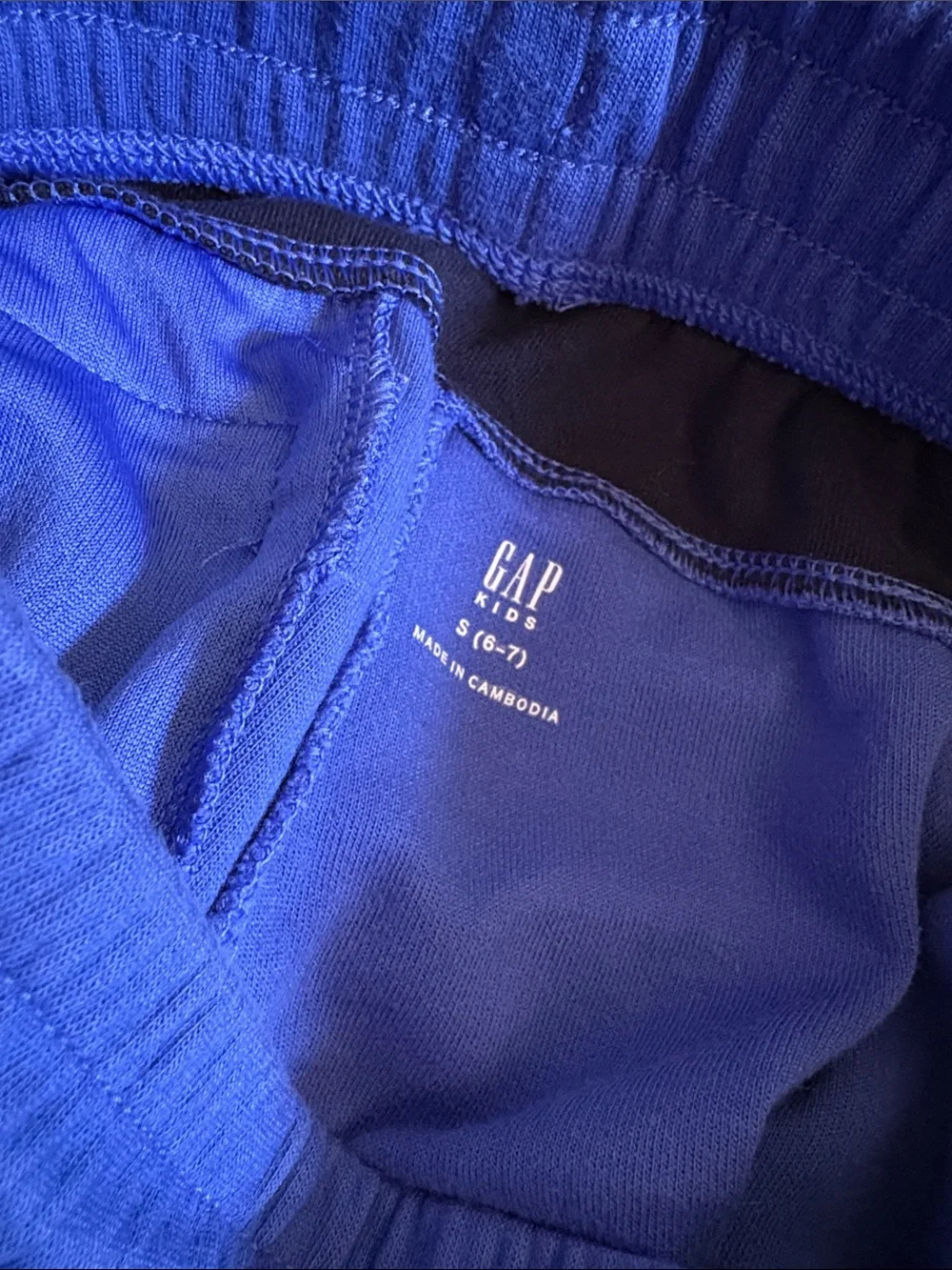 GAP Periwinkle Blue Shorts with Black Side Panels
